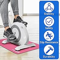 Vista 7 de TOBWOLF Non-Slip Workout Mat for Ellipse Leg Exerciser, Ellipse Machine Mat, Exercise Mat for Under Desk Ellipticals, Suitable for Electric Seated