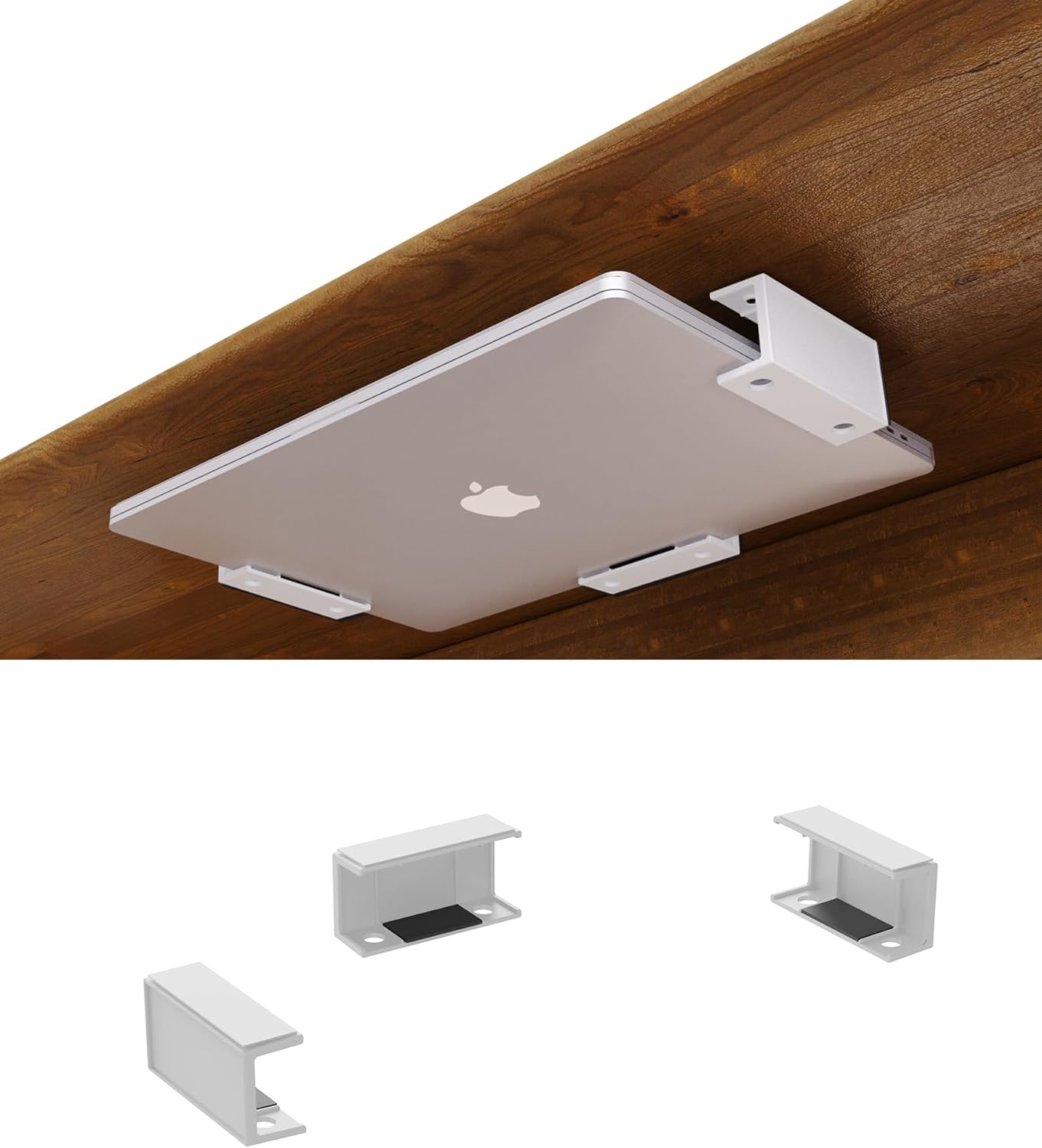 NOTMBESTM Under Desk Laptop Holder MacBook Drawer Mount for