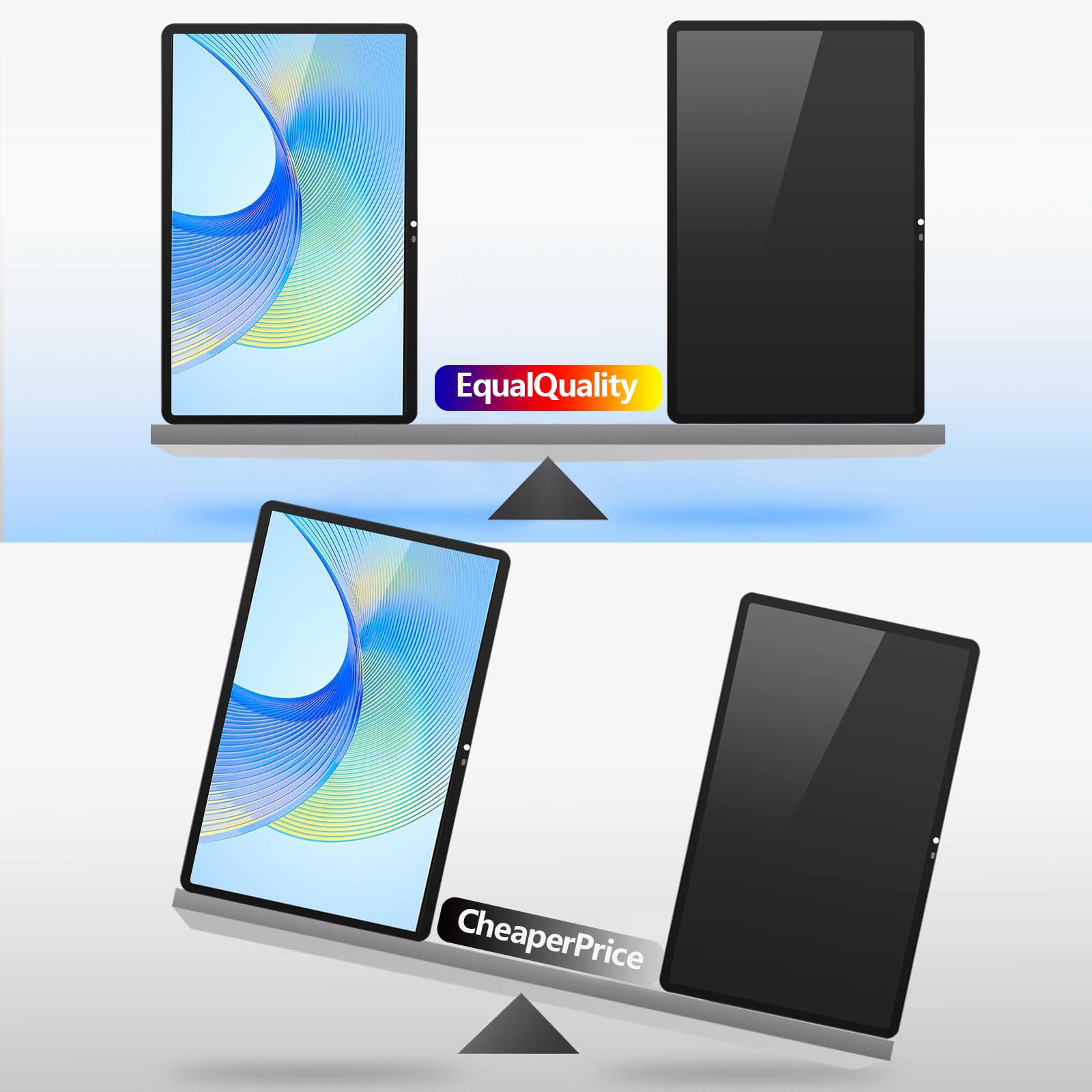 RongZy Schermo di ricambio per Honor Pad X9 (ELN-W09, ELN-L09) / X8 Pro 11,5 pollici LCD Touch Screen Digitizer interno per Honor Pad X9/X8 Pro Display di ricambio con kit di attrezzi (nero)