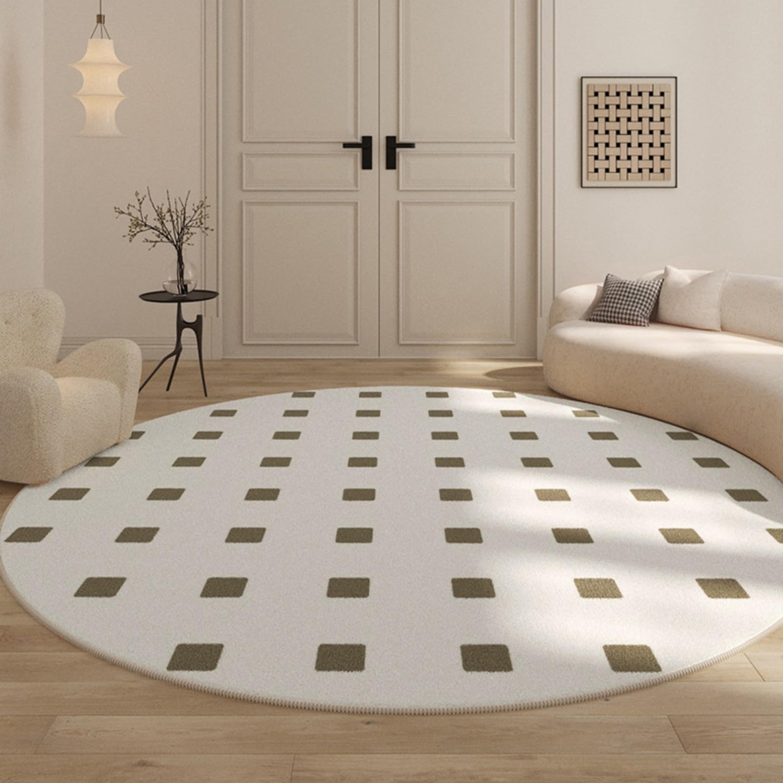 Tapis de sol lavable pour salon résolvant l'entretien des grands tapis