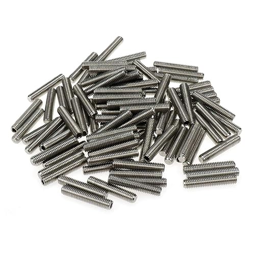 Miniatura 10 de Sscon 100PCS M6x16mm Hexagonal interno Juego de tornillos de agarre 201 Acero inoxidable Punto plano Tornillo