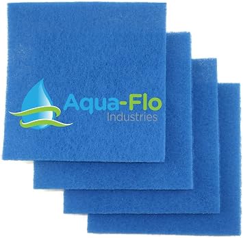 Aqua Flo 12"x 12"x 1" Rigid Pond Filter Media, 4 Pads 4 Square Feet