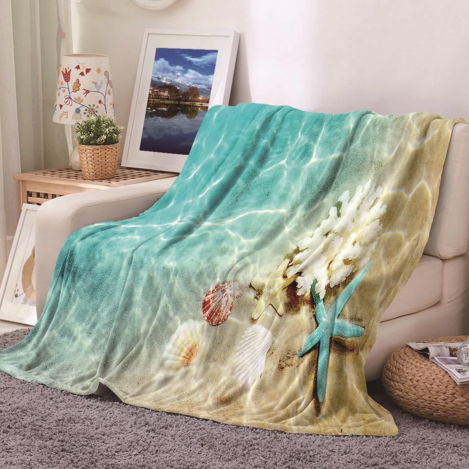 Plaid couverture polaire KnSam contre le froid couverture lit canape flanelle