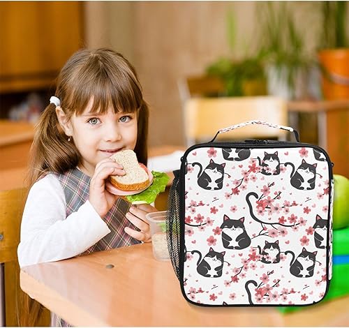 Miniatura 8 de ALAZA Tirangle - Lonchera holográfica de unicornio para niñas y niños, bolsa de almuerzo aislada, reutilizable, kit de bolsa de almuerzo congelable,