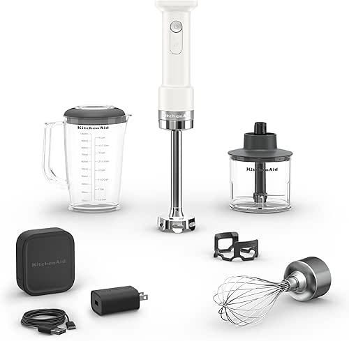 KitchenAid Go Cordless Hand Blender with Accessories - Battery Included,
