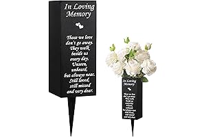 Grave Flowers Holders for Cemetery Metal Vases with Spikes