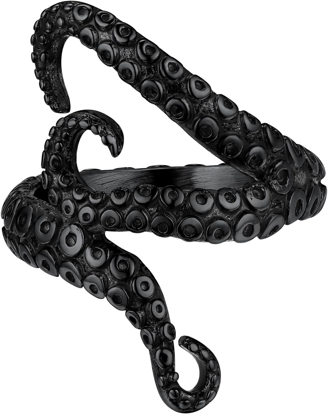 PROSTEELOctopus Rings Aesthetic Grunge Vintage Punk Jewelry, Black/18K Gold Plated 316L Stainless Steel Ring For Men Women, Customize Words Available, Size 7-14, Come Gift Box