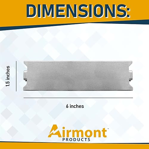 Miniatura 3 de AP-12062, placa de seguridad para clavos de madera de calibre 16, 1.5 x 6 pulgadas, protege la plomería y el cableado, puntas afiladas, protector de