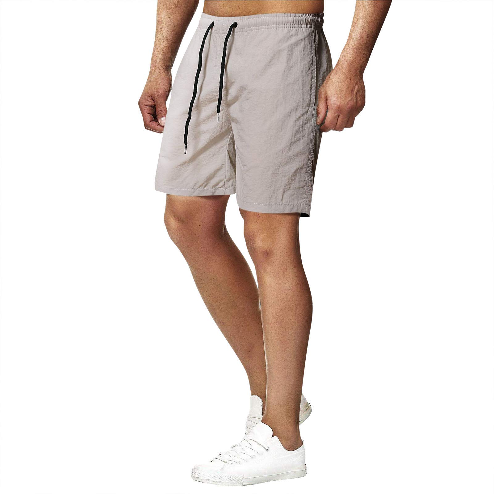 Mens Athletic Running Shorts Quick Dry for Workout Gym Basketball Hiking Summer Beach Swimming with Pockets