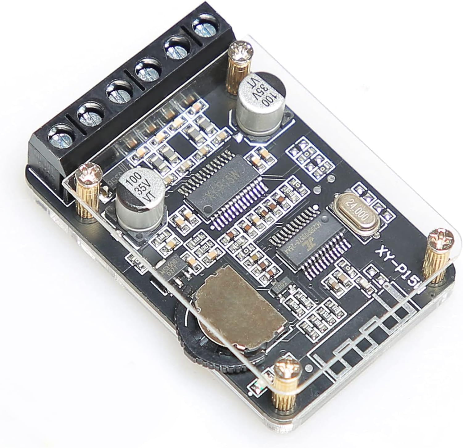 Bluetooth Power Amplifier Board 2.0 Dual Channel Stereo Wireless Mini Amp Module with Protective Shell(XY-P15W)
