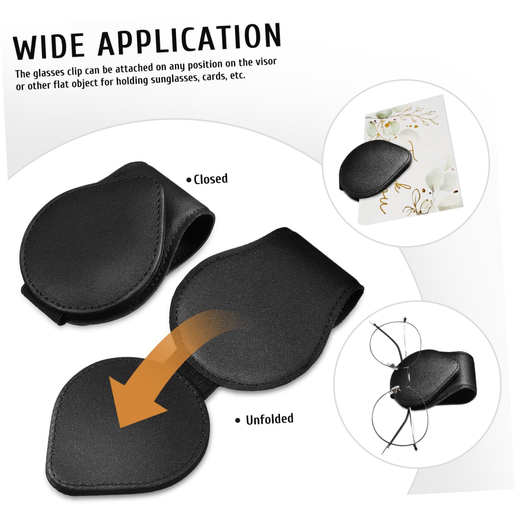 GLEAVI 4piezas Soporte para Gafas De Sol y Lentes Clip Magnético para Visera De Coche Accesorio Interior Resistente y Compacto para Mantener Gafas Seguras y Accesibles La Conducción