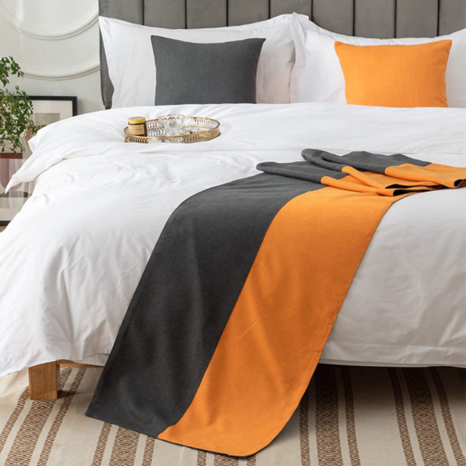 Funda de almohada con núcleo para cama, cojín cuadrado con cremallera, almohada gris oscuro para sala de estar, sofá, silla, asiento de coche, 50 x 50 cm