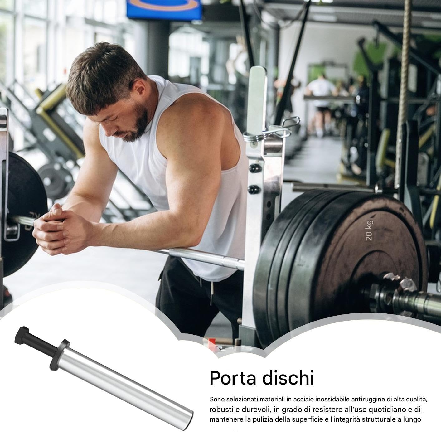 Porta Dischi o Squat Rack Robusto | Robusto Porta Dischi Da Palestra Domestica Montaggio Bilanciere per Palestra Domestica Famiglia Appassionati di Fitness