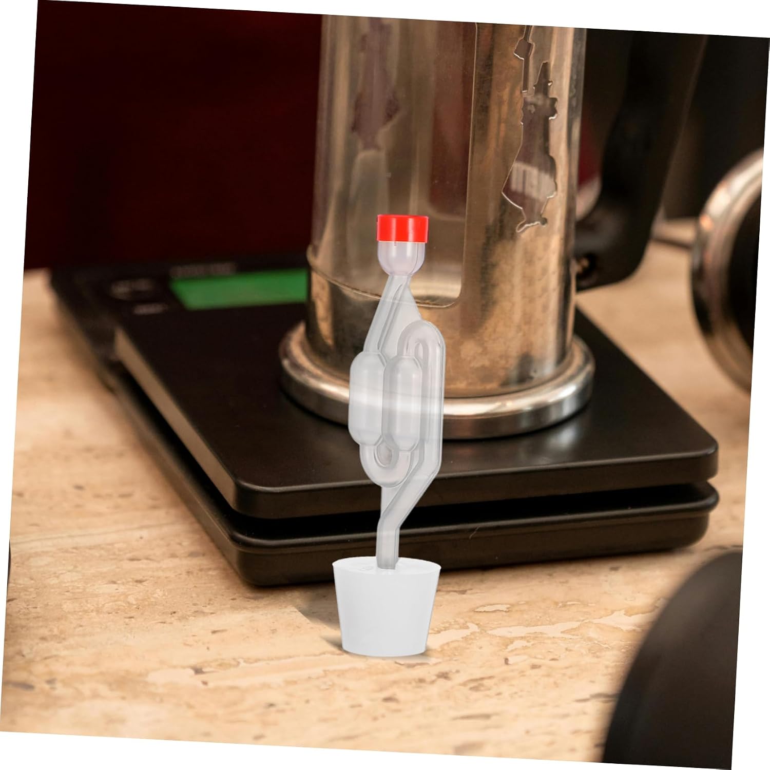 S-shaped Fermentation Airlock 3 Sets Silicone PP One-way Seal