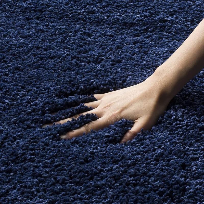 Image of Carpet for Living Room 5X7 FEET Modern Soft Shaggy Carpet Thick, Fluffy & 2 inch Pile Shag Rug for Your Kids Room, Bedroom & Livingroom (Blue)