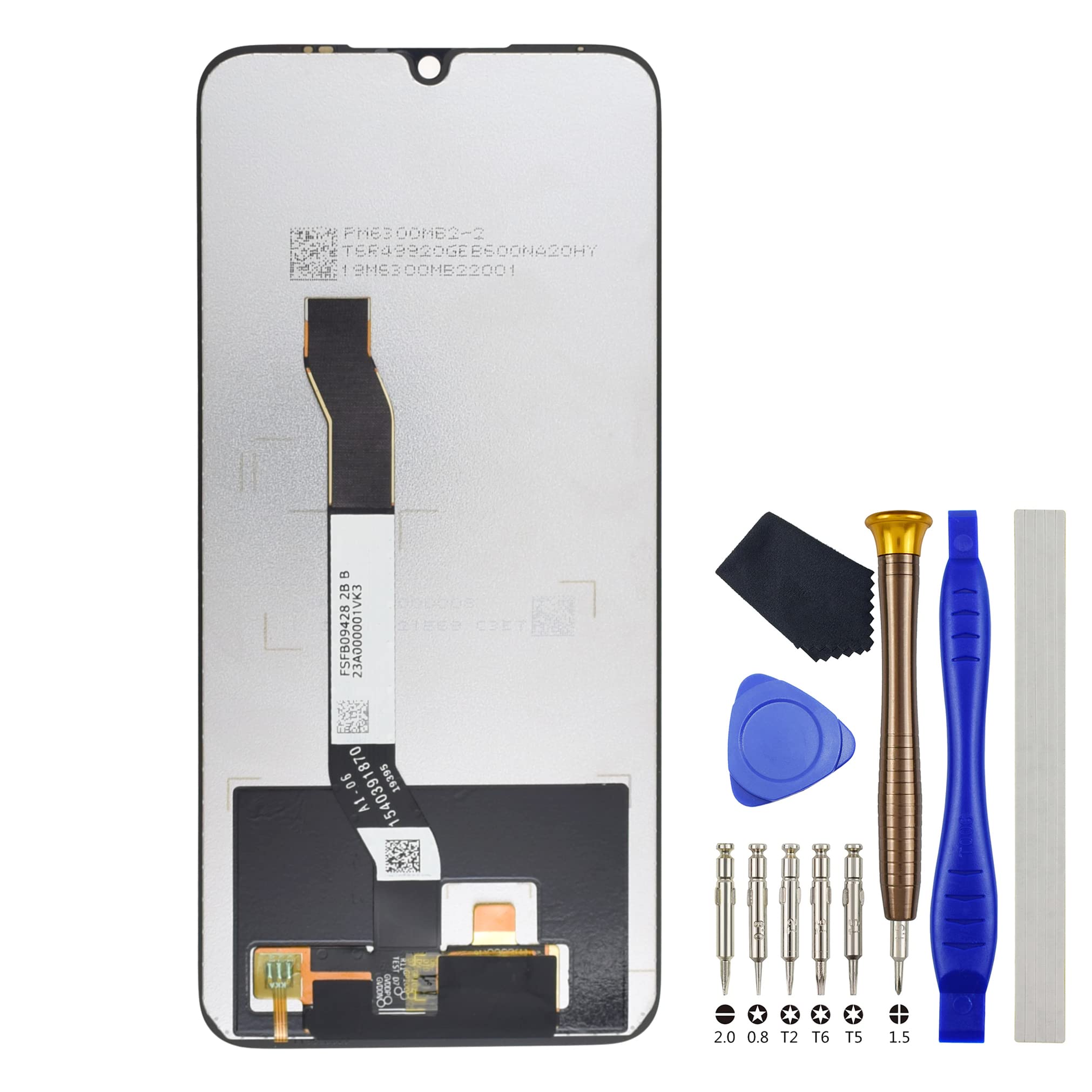 Écran tactile LCD Xiaomi Redmi Note 8 de 6,3 pouces pour changer de vitre