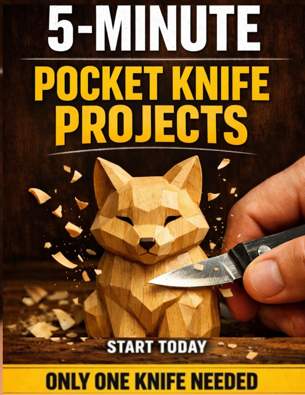 Pocket Knife Carving Projects for Beginners: Easy Small Wood Carving Projects with Simple Step-by-Step Whittling Techniques (Whittling Fundamentals Series)
