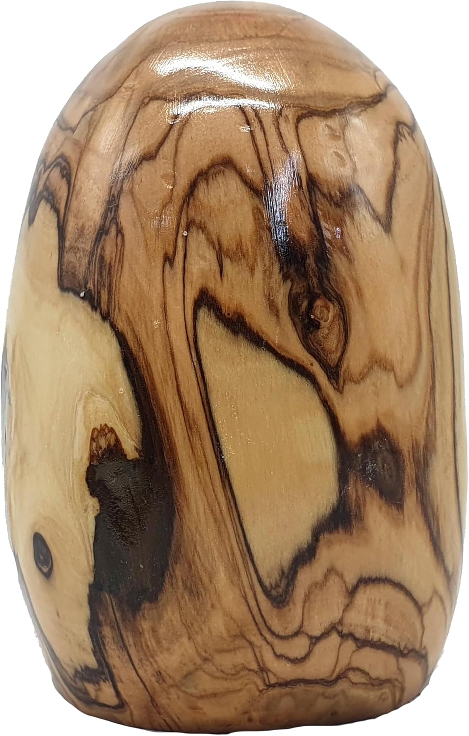 Zuluf Modern Olive Wood Nativity Scene - Handcrafted in Bethlehem, Holy Land | Easter Egg Nativity Set 4.5" HOF052