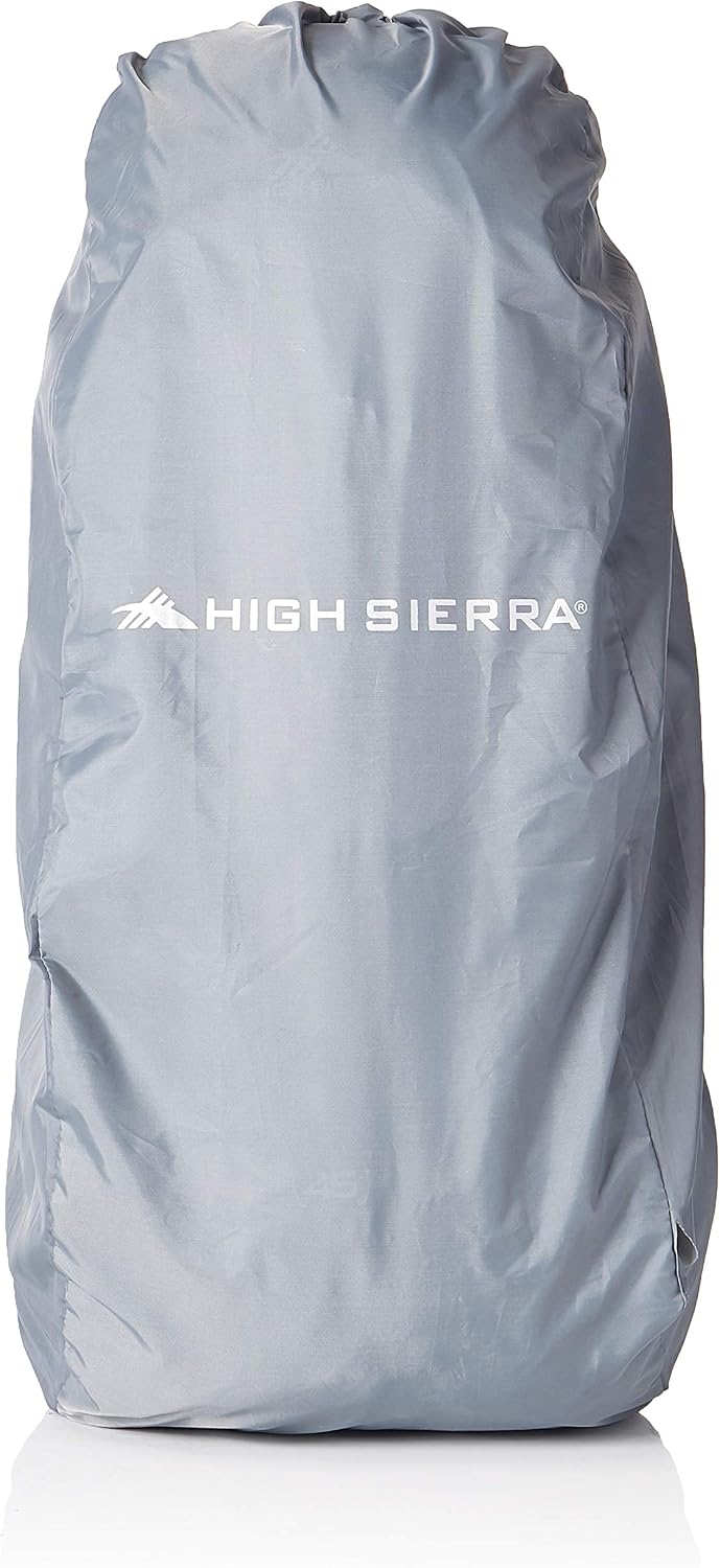 High Sierra Summit Top Load Internal Frame Pack, Black/Black/Silver, 45L