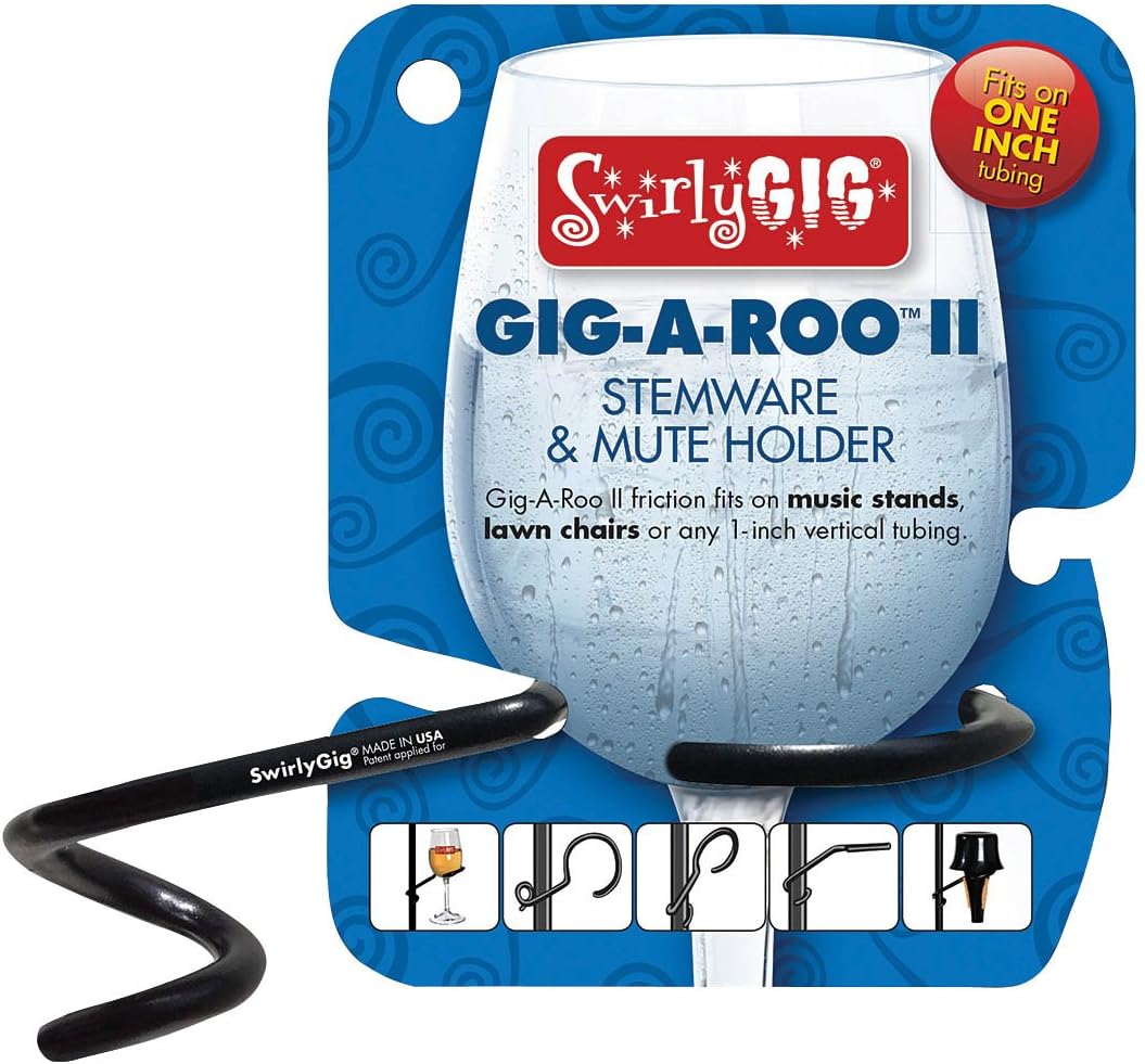 SwirlyGig SG1020 Drink Holder for 1/2 Tubing, Silver