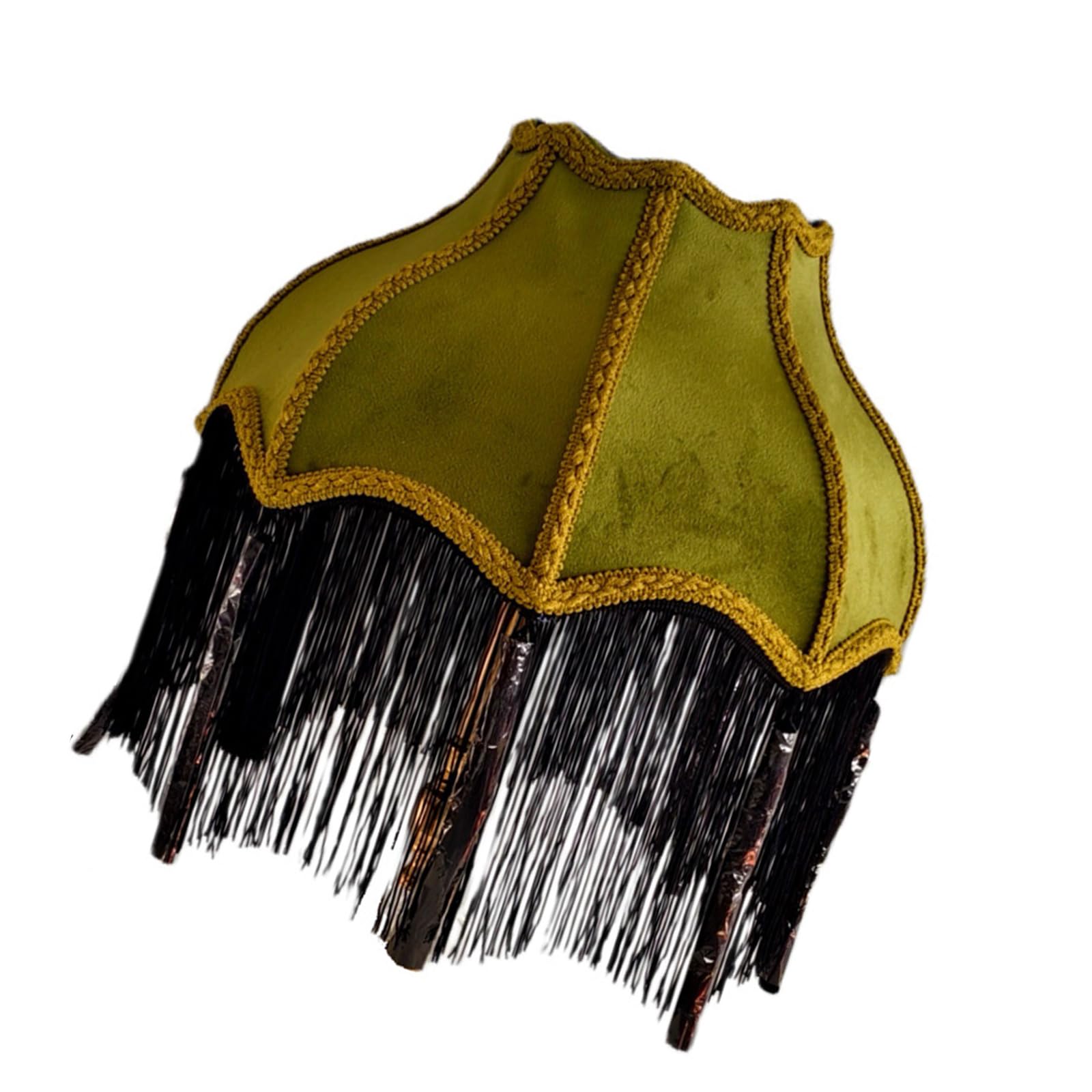 Tsophreniq Rustproof Tassels Pendant Light Shade Elegant Decoration Light Shade Easy Installation Fabric Texture for Lighting Victorian Fashion Lightshade