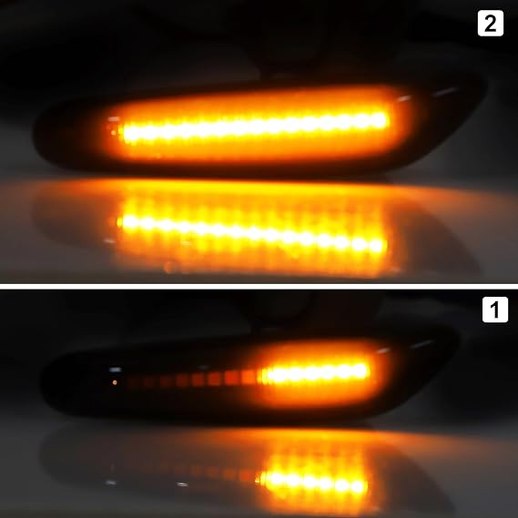 X AUTOHAUX Turn Signal Light 63136911370 for BMW 1 Series E81 E82 E87 E88