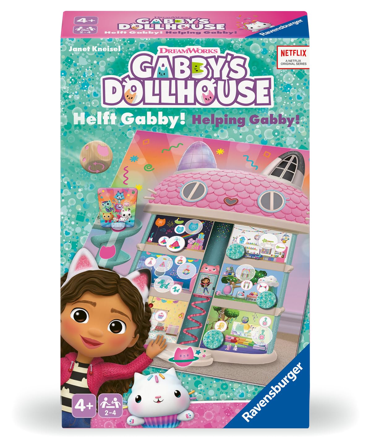 Ravensburger - Gabby's Dollhouse: Help Gabby, Gioco di Corsa e Raccolta per Bambini di 4+ Anni, Gioco di Famiglia per Bambini e Adulti, per 2-4 Giocatori