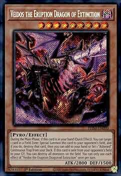 Amazon.com: YU-GI-OH! Veidos The Eruption Dragon of Extinction