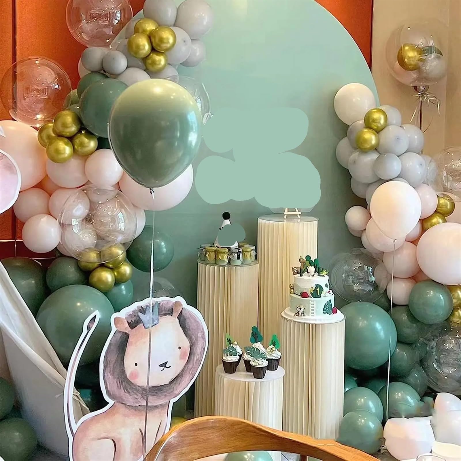 Soporte cilíndrico plegable de papel para mesa de postre, cumpleaños, aniversario, fiesta, suministros para decoración de boda, decoración de flores, adorno de Ramadán (60 cm)