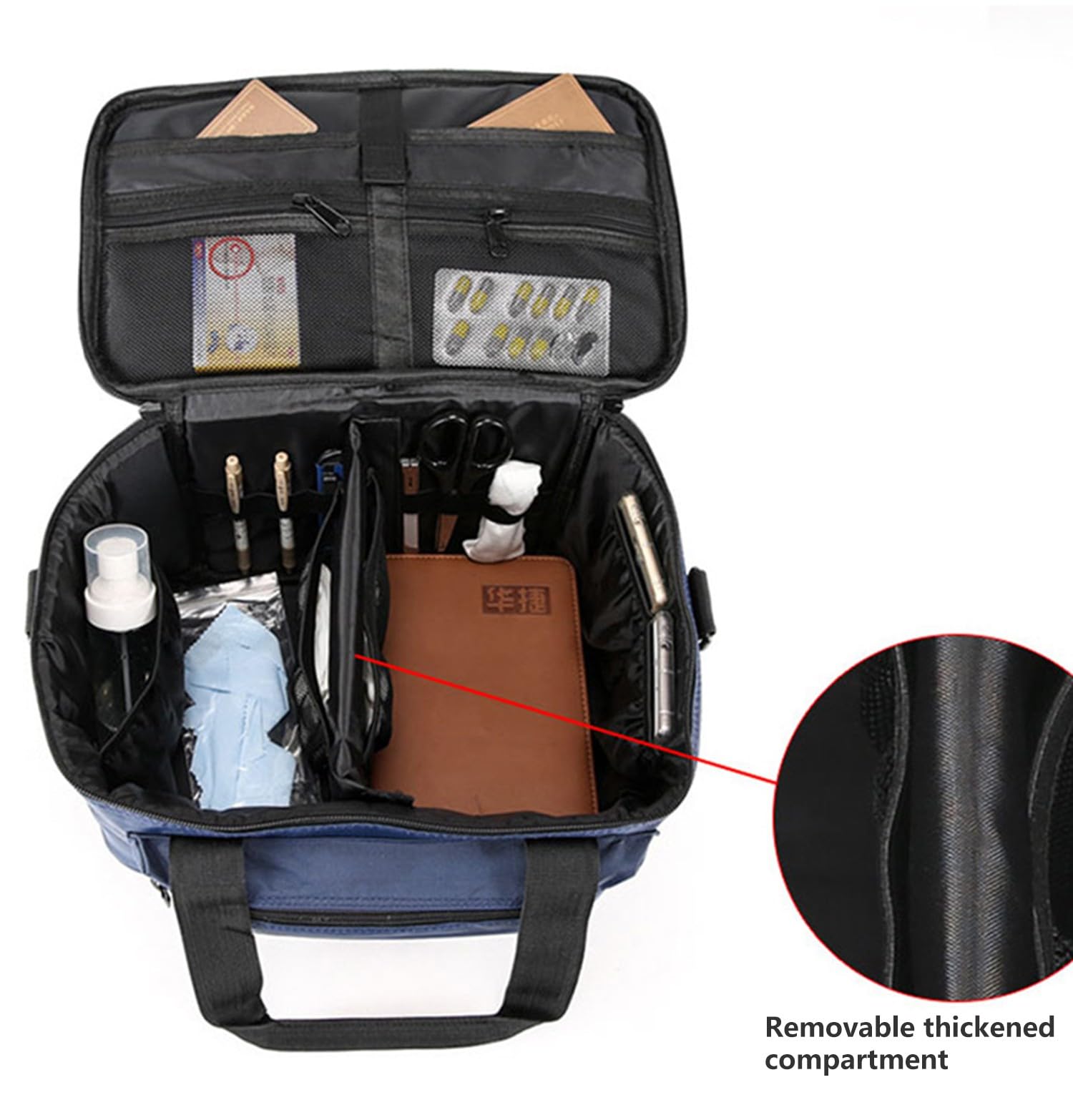 Botiquines De Primeros Auxilios,Bolsa De Clinica Médicos, Bolsa De Enfermera con Asa Y Correa para El Hombro para Atención Médica En El Hogar, Viajes O Eventos De Emergencia,Deportiva B