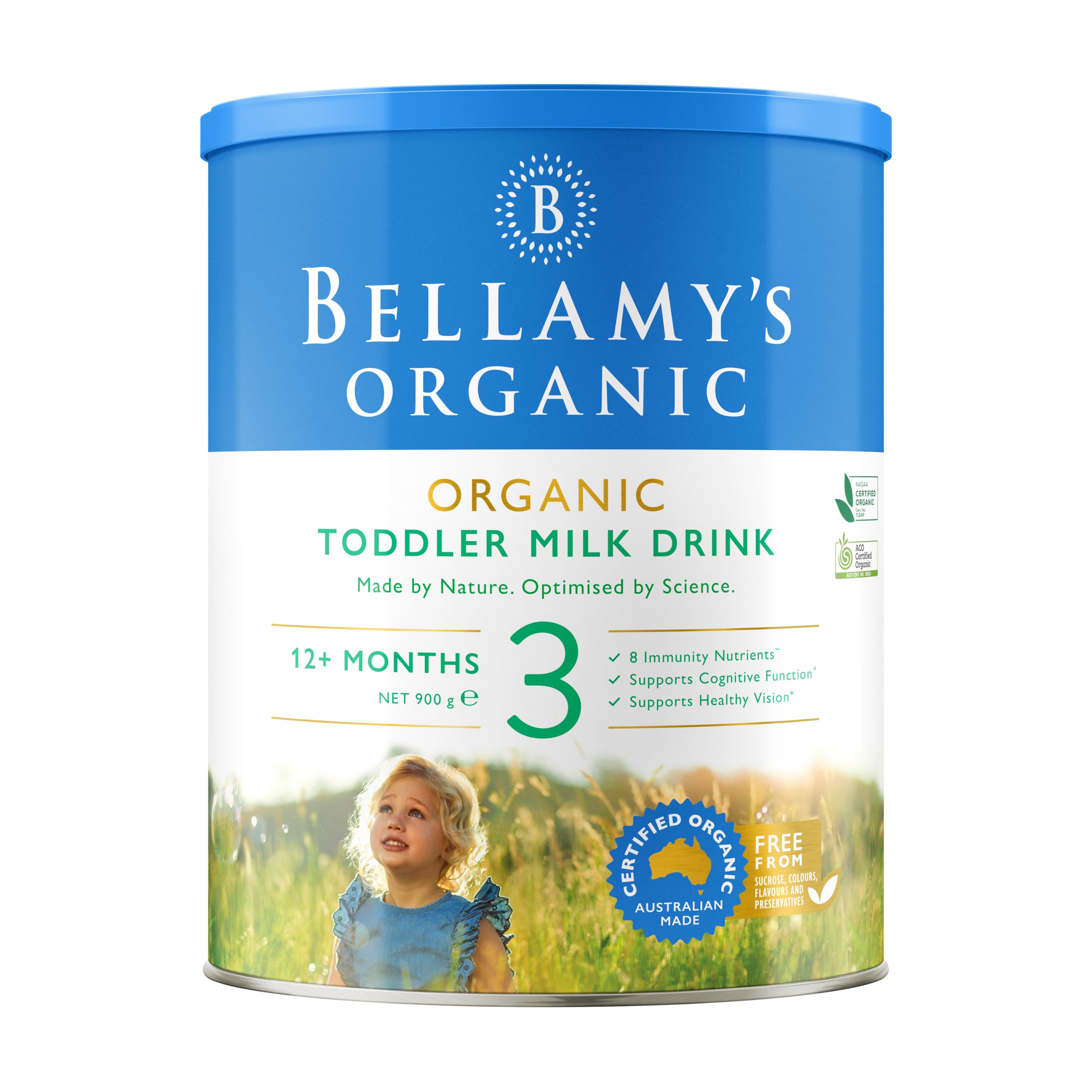 Bellamy's Organic Step 3 Toddler Milk Drink Formula 900 g : Amazon