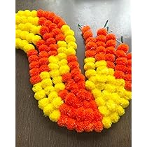 SPHINX Artificial Marigold Fluffy Flowers Garlands