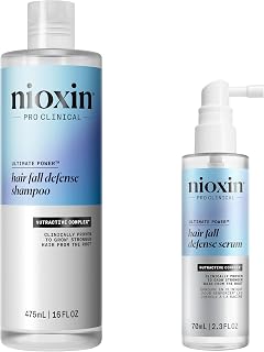 Nioxin Hair Fall Defense Shampoo | Activates Hair Follicles for Visibly Less Hair Loss| With Lauric Acid, Caffeine, Niacinamide and Sandalore