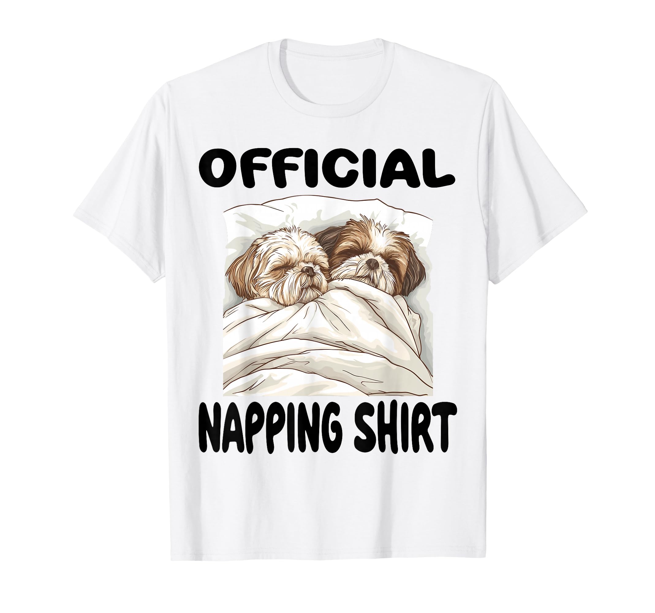 Shih Tzu Dog Official Napping shirt Pajamas Nightgown T-Shirt