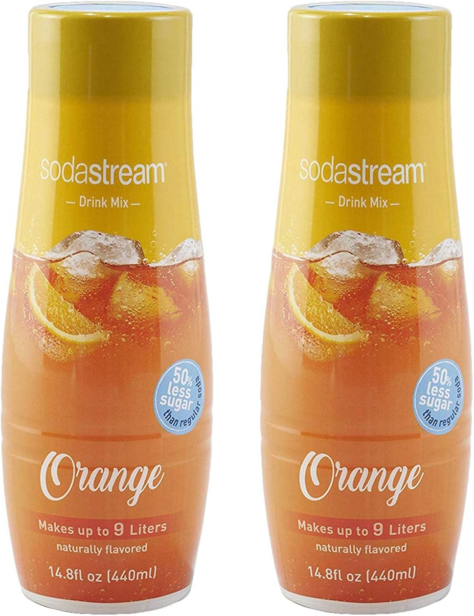 Orange, 440ml 2 Pack, 14.8 Fl Oz