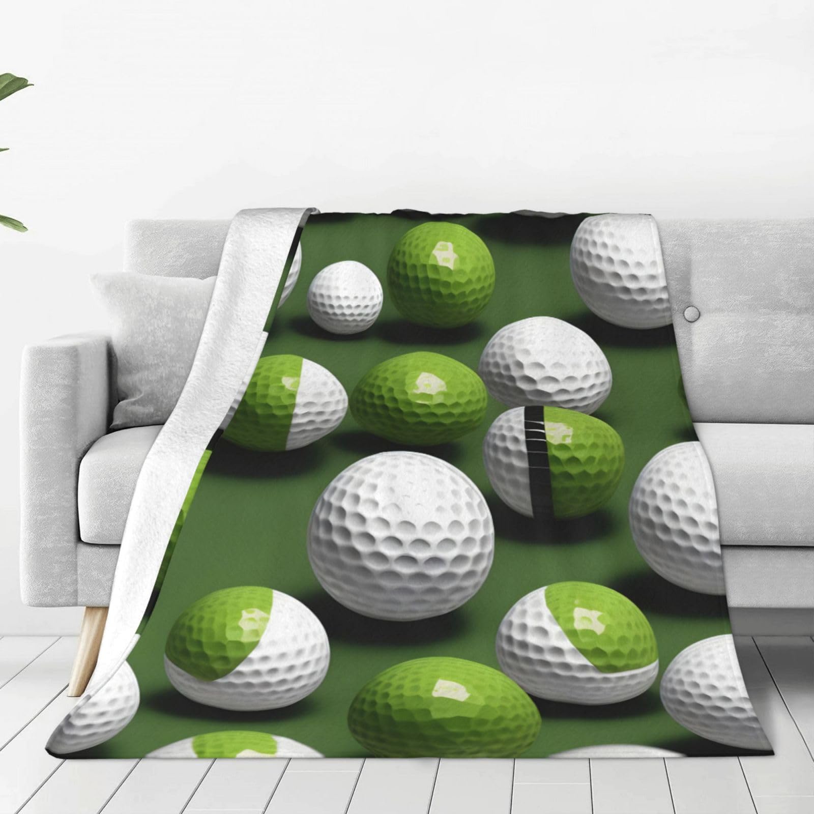Couverture polaire imprimé golf jeté de lit et canapé chaud