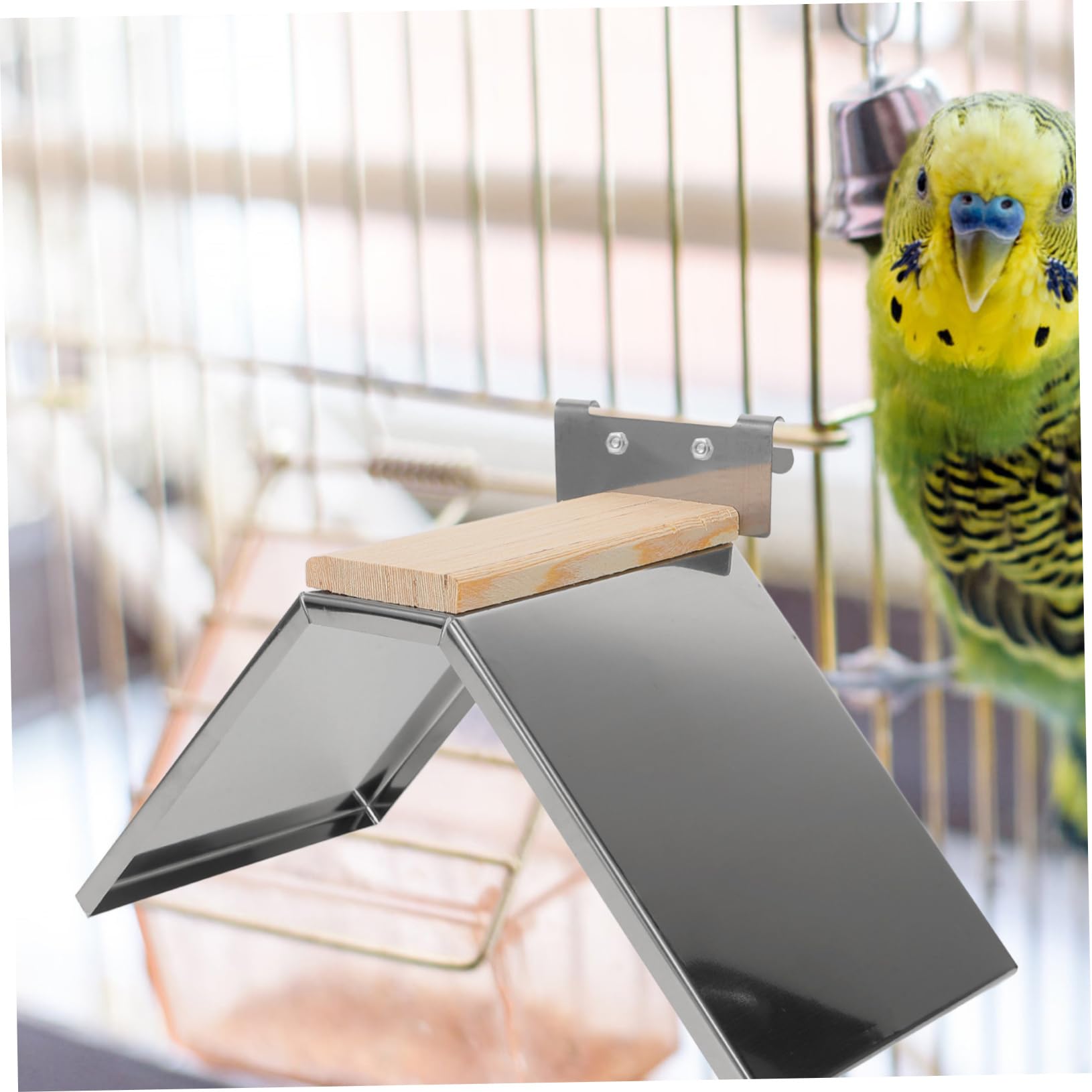 HANABASS 4piezas Percha para Aves De Inoxidable Soporte para y Aves De para Jaulas y De