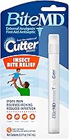 Cutter BiteMD Insect Bite Relief Stick - Fast Analgesic & Antiseptic Relief for Bites, Itches & Stings, 0.5 Fl Oz