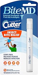 Cutter BiteMD Insect Bite Relief Stick, Analgesic And Antiseptic 0.5 Fl Oz (Pack of 1)