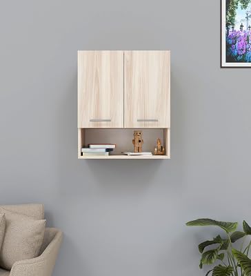 CRAFT Matte Finish EA127 Wall Mounted Kitchen Cabinet Multi-Purpose Cabinet for Kitchen Pantry and Bathroom Organizer Color: Sonoma Oak || Assembly -DIY (Do-It-Yourself)