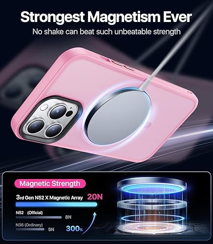 Miniatura 3 de Funda magnética fuerte diseñada para iPhone 13 Pro, compatible con Magsafe protección contra caídas de grado militar Funda protectora a prueba de