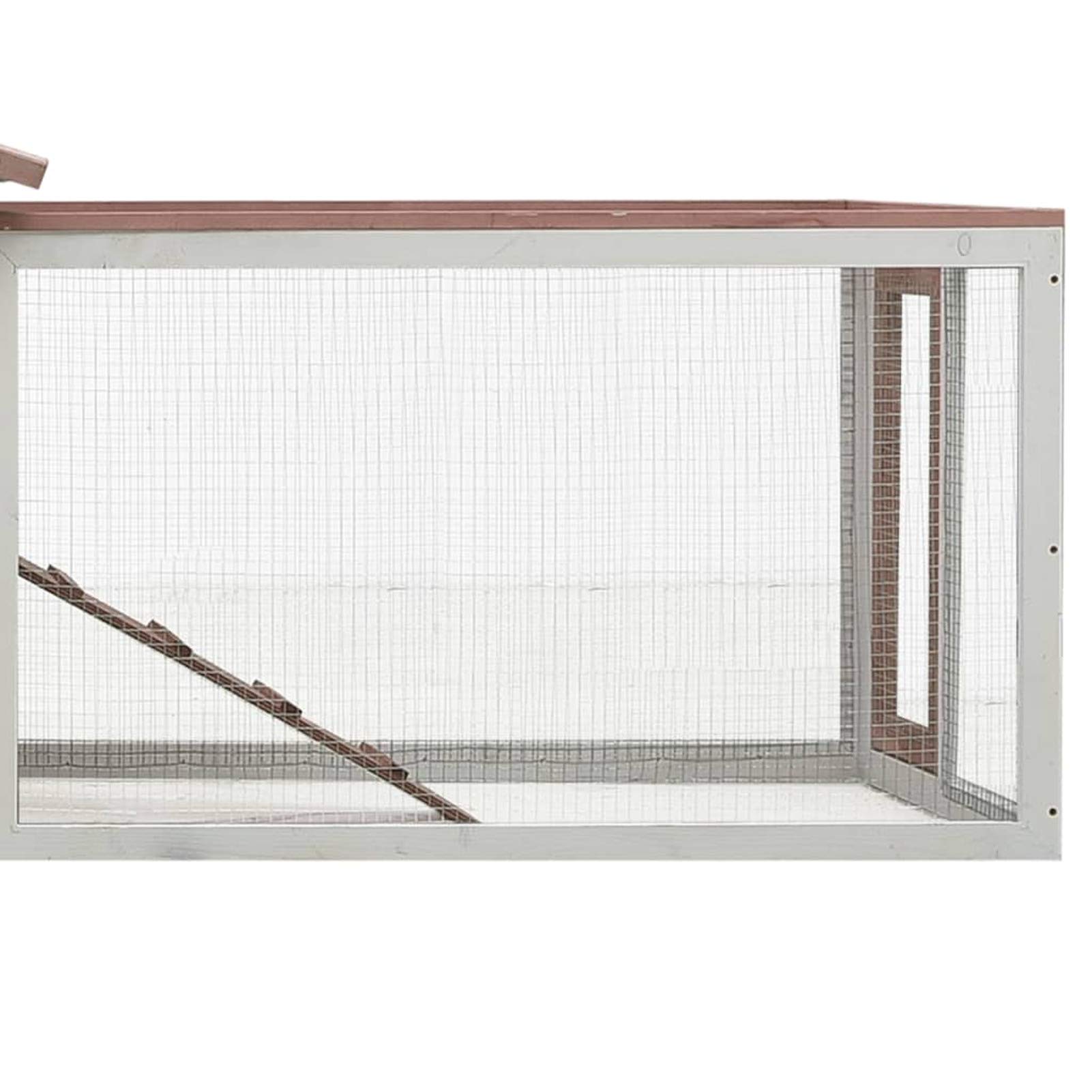 Tidyard Hasenstall, Freigehege für Kaninchen, kleintierstall Witterungsbeständig, Massivholz, 303 x 60 x 86 cm