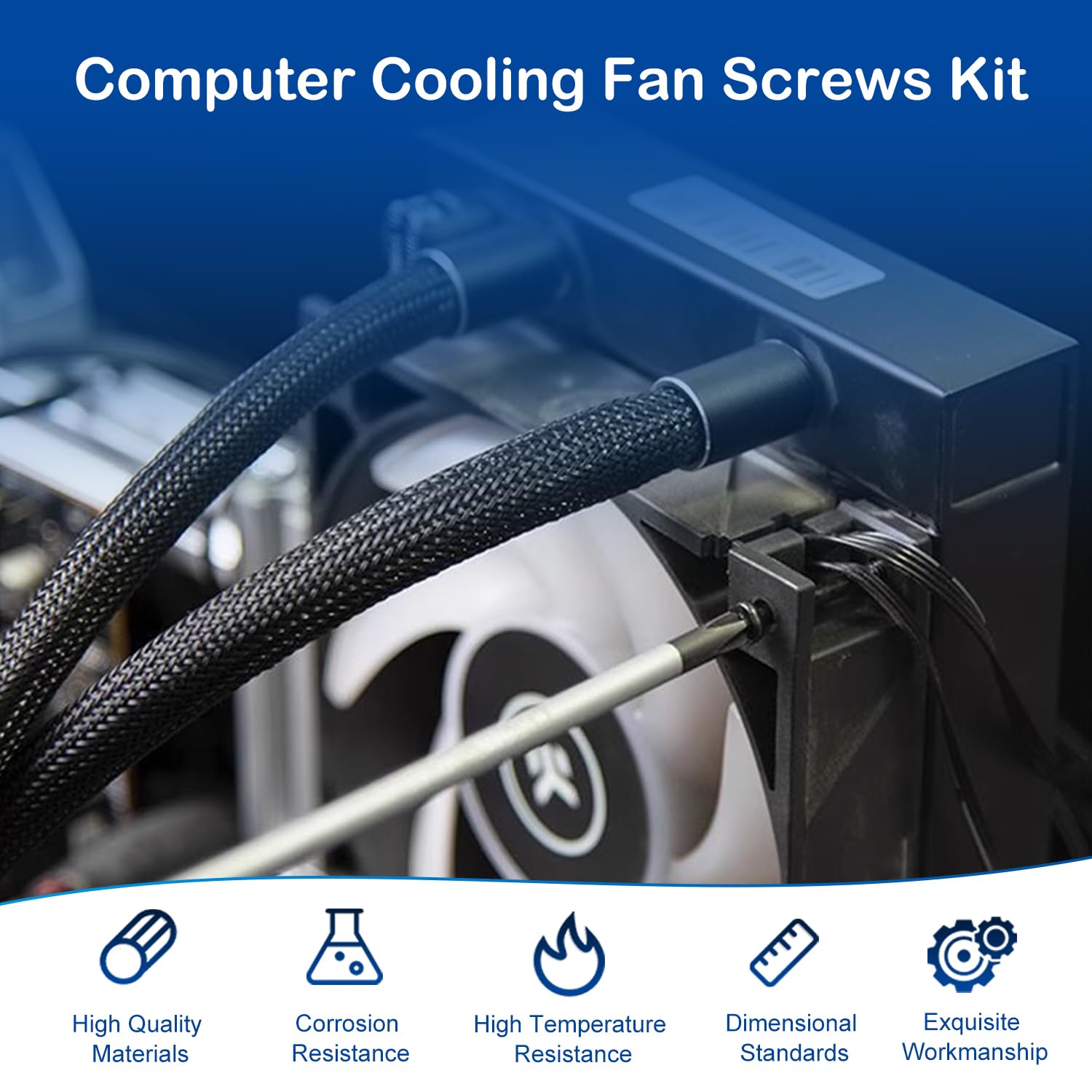 Computer Cooling Fan Screws Kit - 68 Pcs -2
