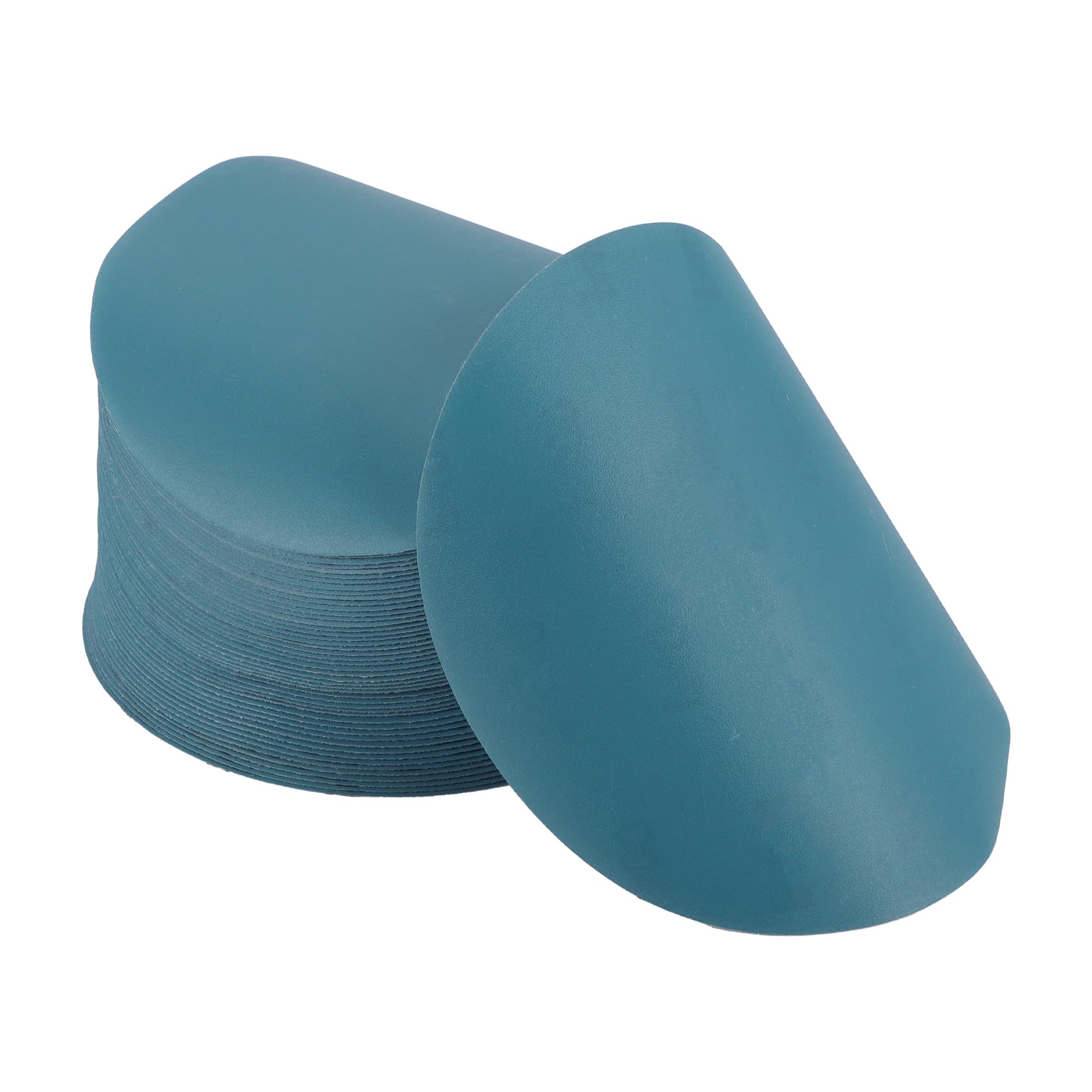 HEROFFIX 50 Pcs Car Wood Sanding Discs Smoothing Hook & Loop Sandpaper for Woodworking Automotive Refinishing 7.09" 600 Grit Blue Zirconia Alumina