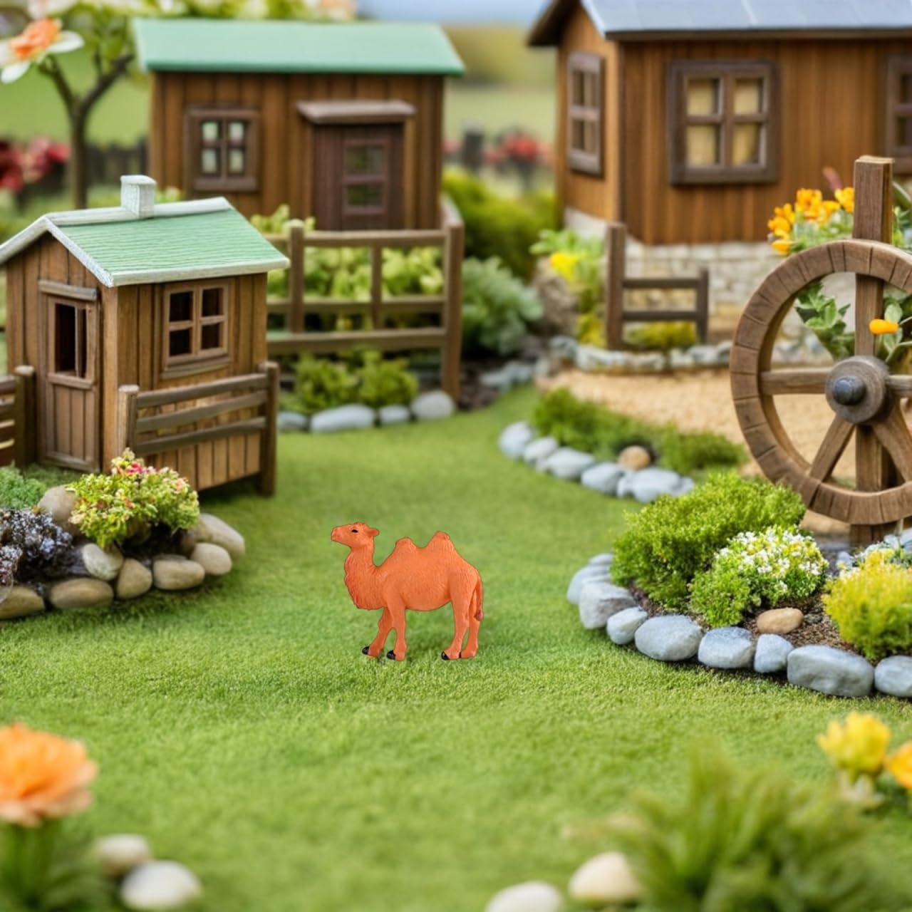Miniature Camel Figurines: 20pcs Mini Animals Figures Cute Camel Ornament Tiny Collectible Figures for Boys and Girls Figurines for Desktop Cake Toppers Miniature Garden Landscape Decor Home Ornaments - Image 3
