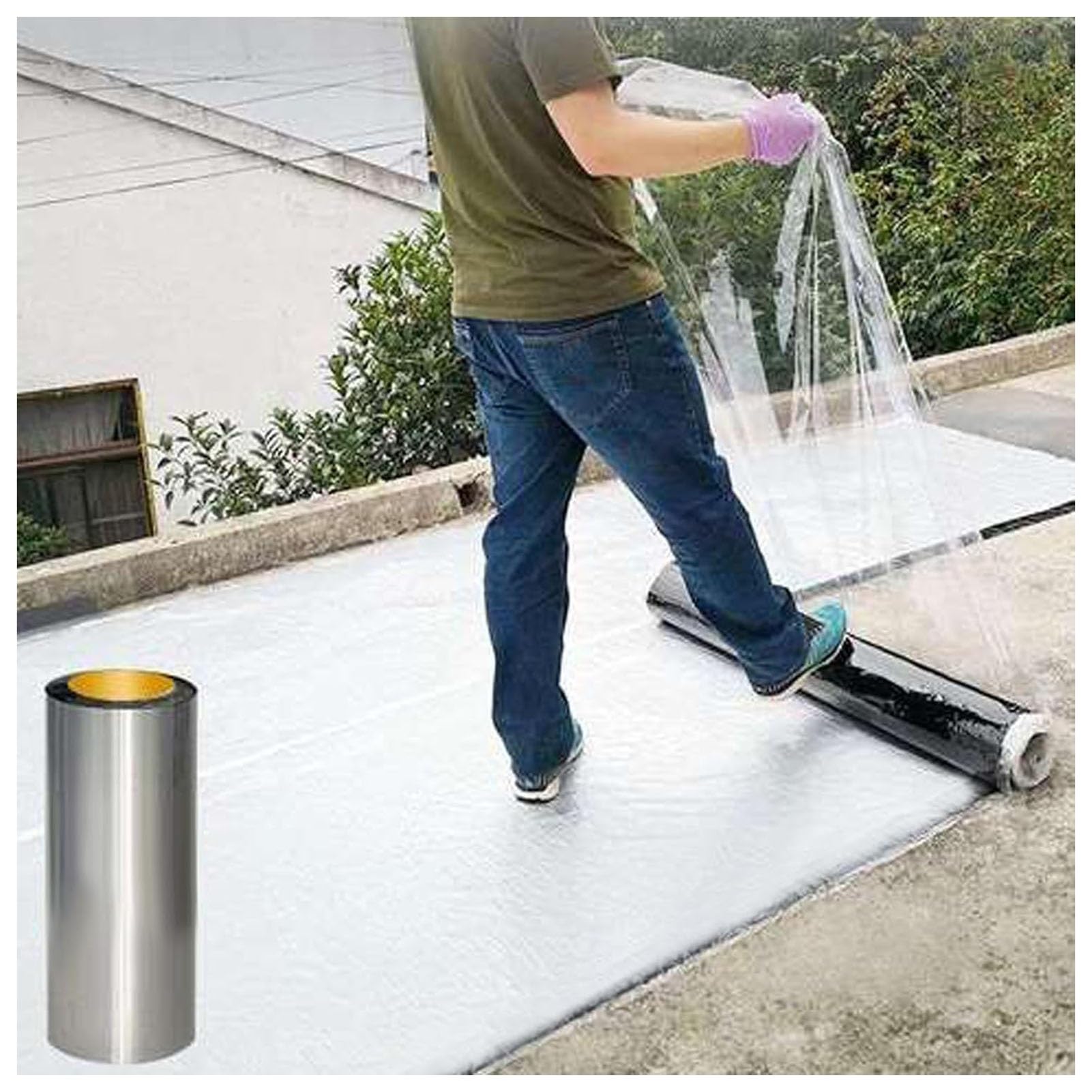 Ruban de réparation en aluminium étanche pour toiture en bardeaux d'asphalte et solins