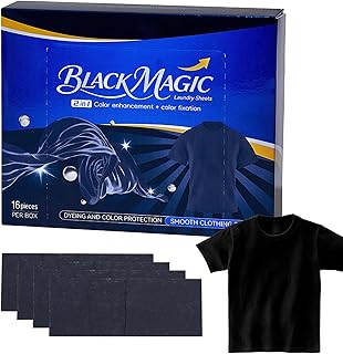 🎁 FREEBIE: Tintura per vestiti nera – 16 pezzi Trattamento di resistenza sbiadimento, Manutenzione dei per tutti gli usi, Compresse r…