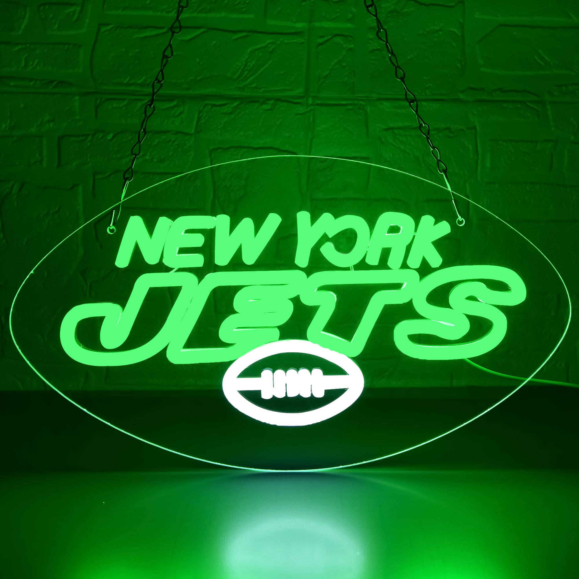 Football Neon Sign for Wall Decor Football Team Neon Light for Man Cave Birthday Gifts for Rugby Fans with Dimmable Led Light Up Sign for Club Bar Dorm Party USB Powered Size15.7 * 8.9In(ZYLD203) — image 1