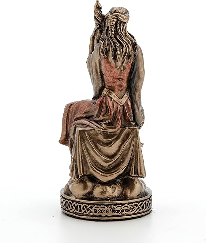 Miniatura 7 de Veronese Design Figura miniatura de poliresina pintada a mano Frigga de 3 1/8 pulgadas con acabado de bronce
