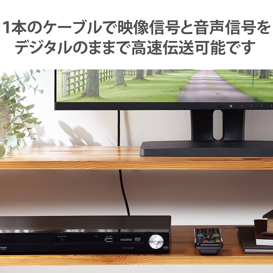 エレコム 長尺HDMIケーブル5m DH-HDLOA05BK HDMI(R)ケーブル(4K60Hz対応/長尺/AOCケーブル) - DH-HDLOA05BK